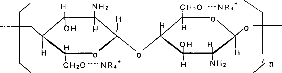 Bactericidal chitosan and its preparation and method for making cellulose solvent weaving liquid