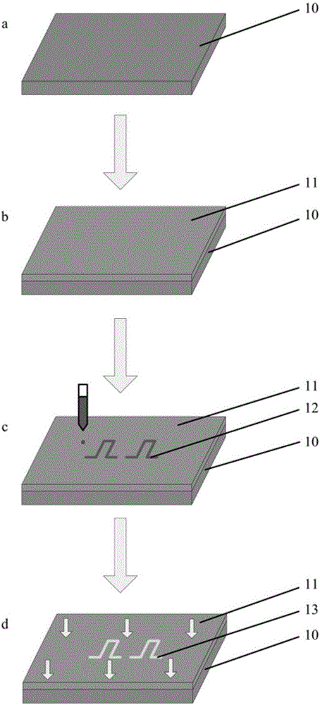 RFID label antenna preparation method based on liquid drop micro-injection