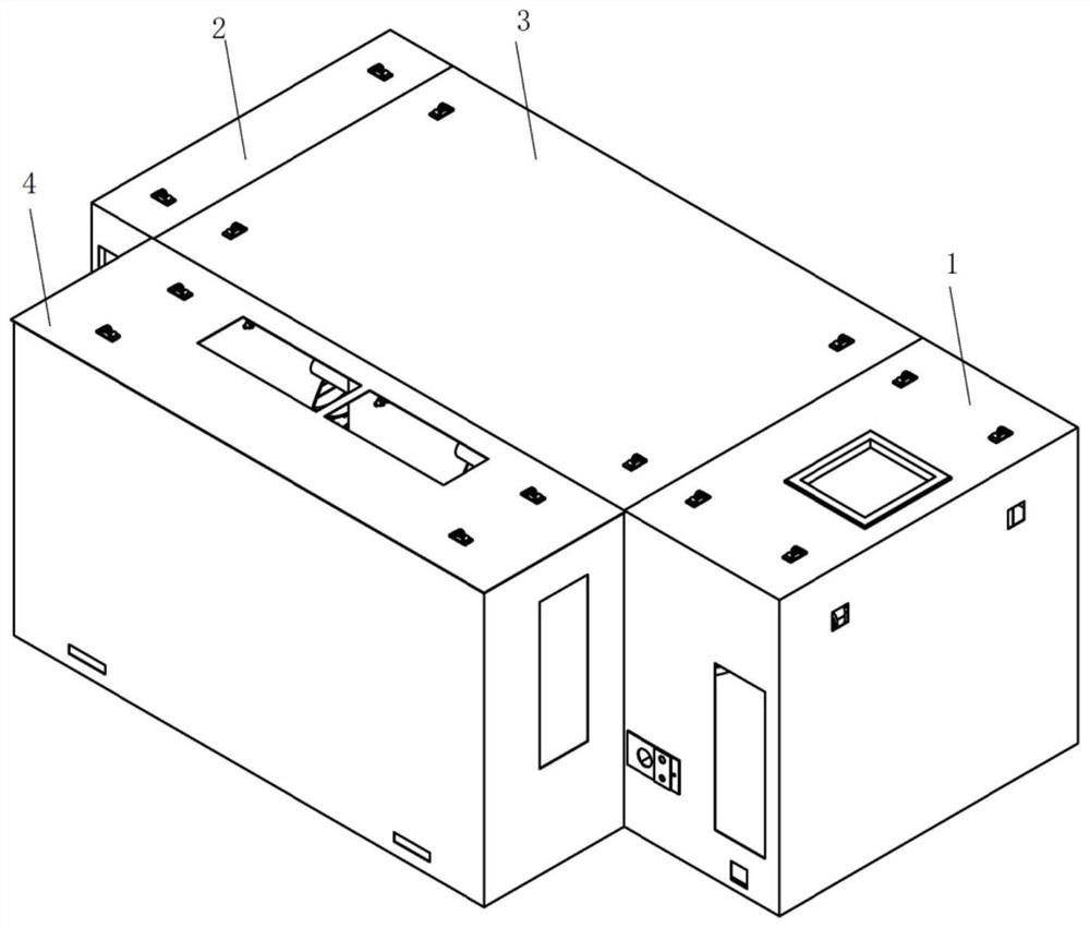 Integrated generator sound insulation and noise reduction casing structure