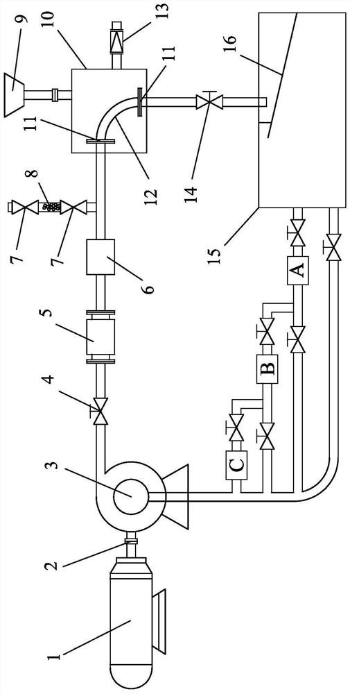 An experimental device for studying the effect of pressure on elbow wear