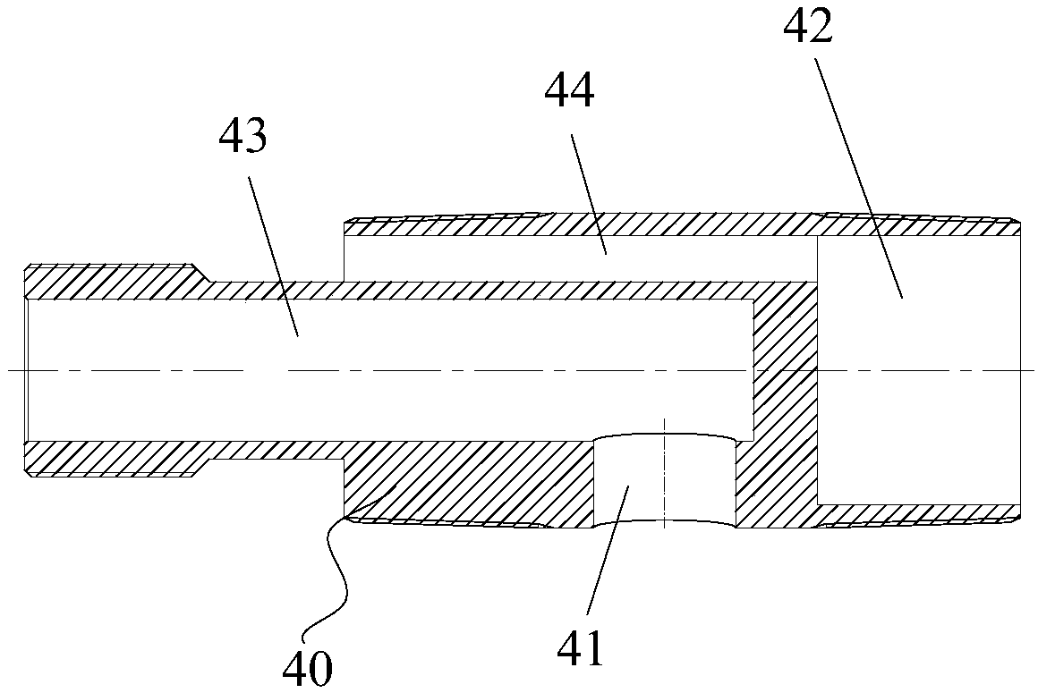 Oil-water separate mining pipe column and oil-water separate mining method