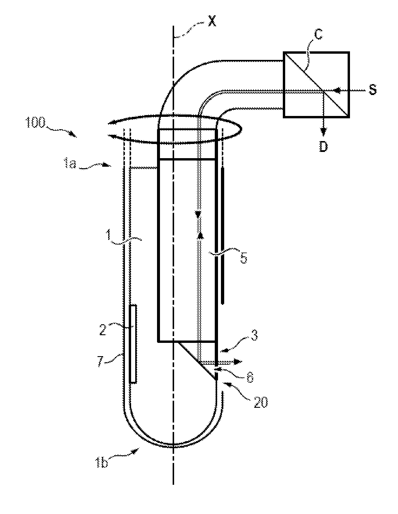 Device for sampling a biological tissue