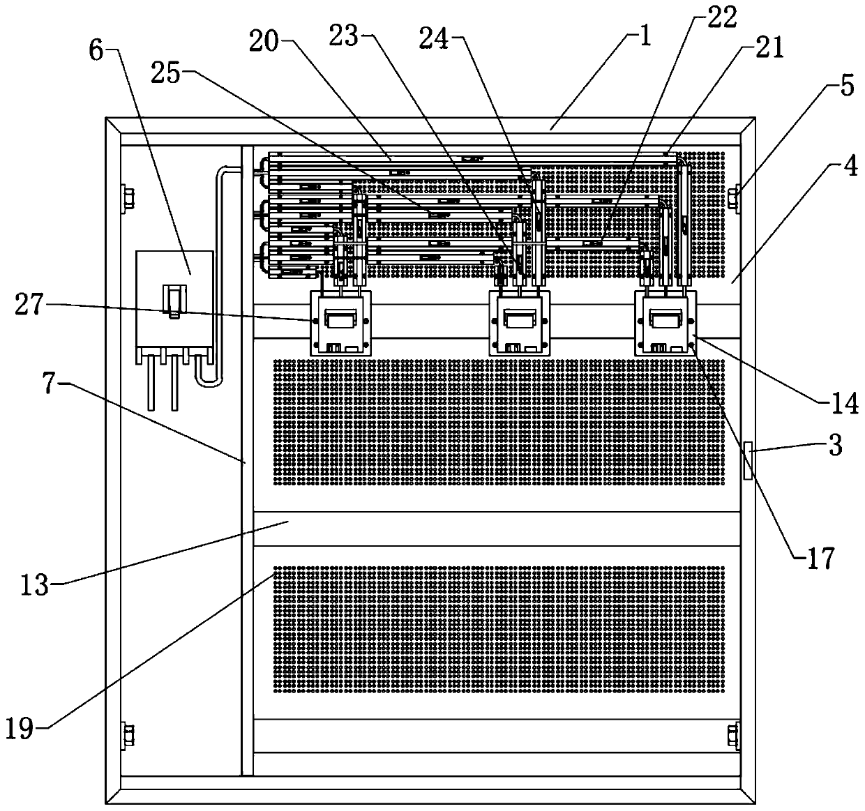 Incoming cabinet capable of distinguishing line concentration