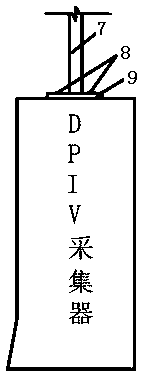 DPIV collector attitude remote control adjustment system