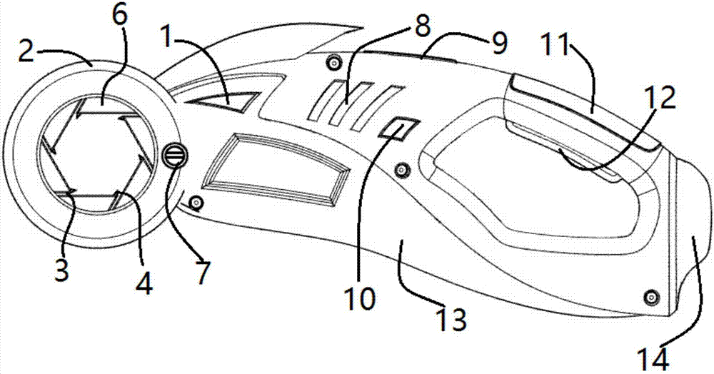 Novel electric tool for removing residual cement on scaffold steel pipe