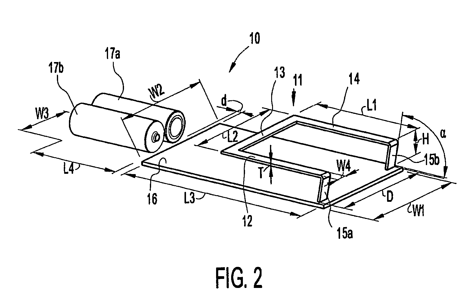Wideband antenna device with extended ground plane in a portable device