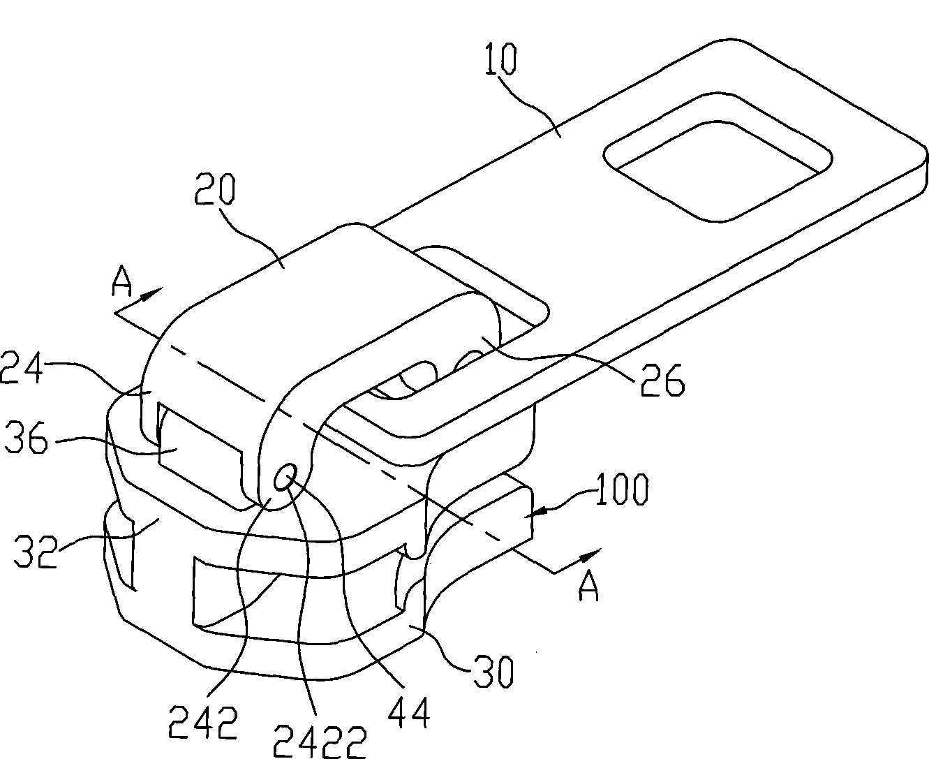 Zipper puller slider and zipper puller using same