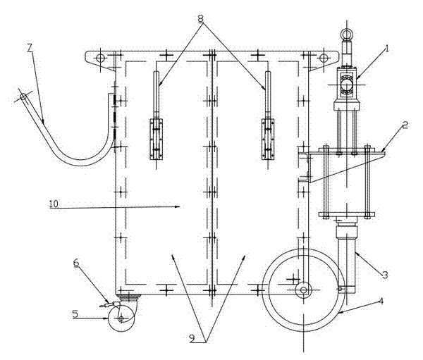 Oil pressure coating device