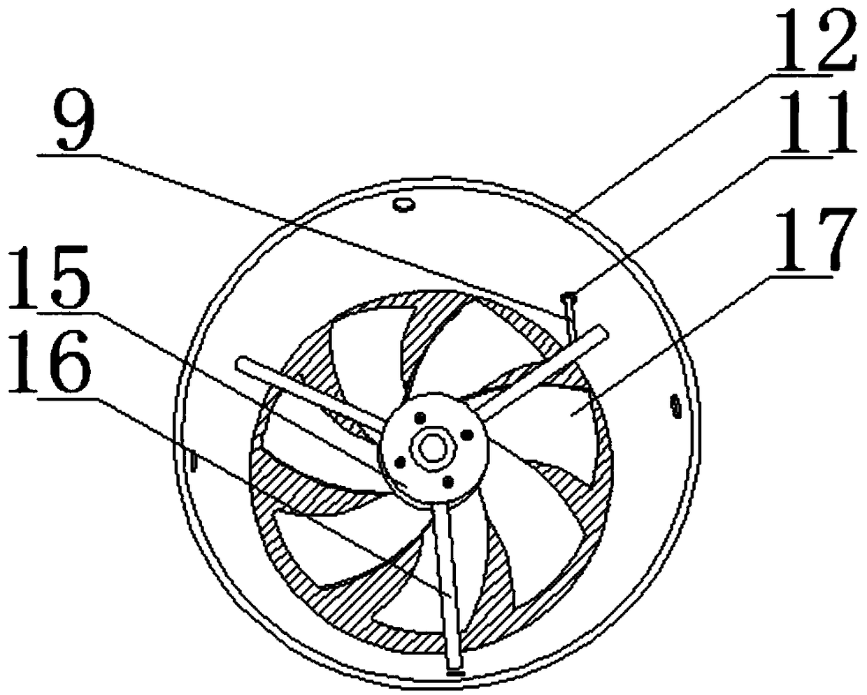 New energy automotive motor with the good heat dissipation performance