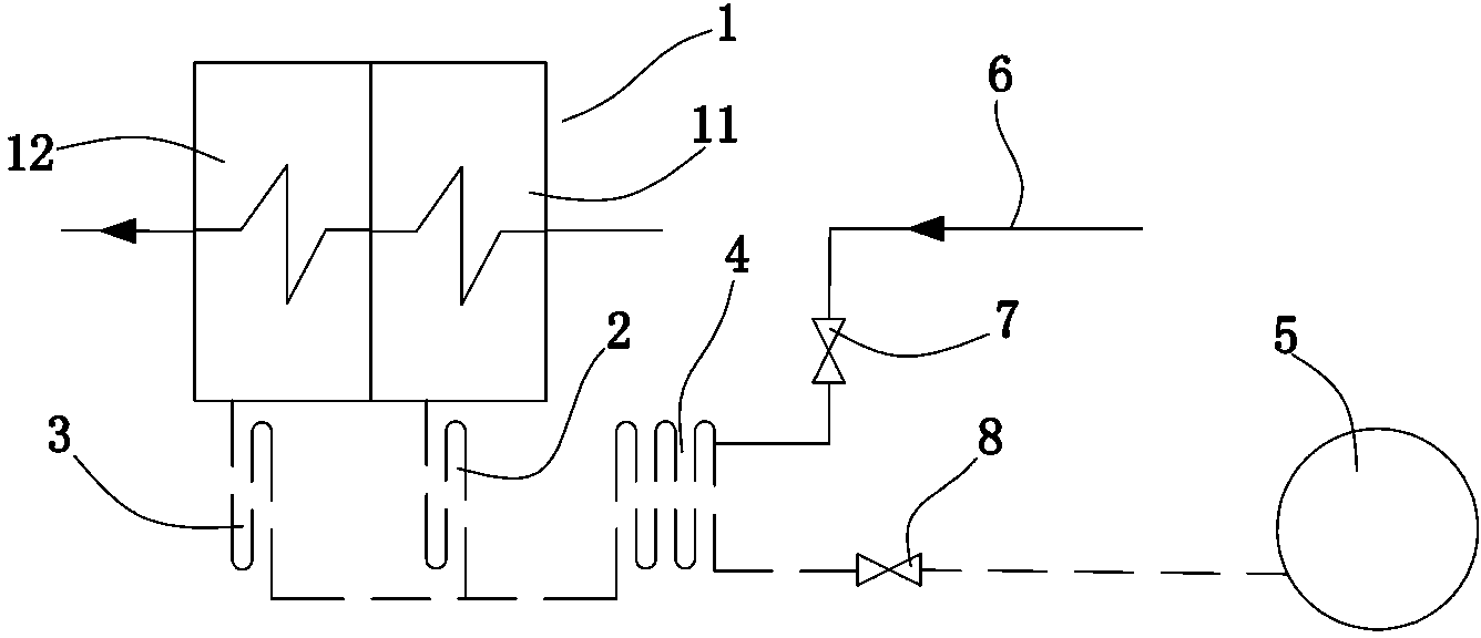 Method and system for recycling drain of gland sealing heater