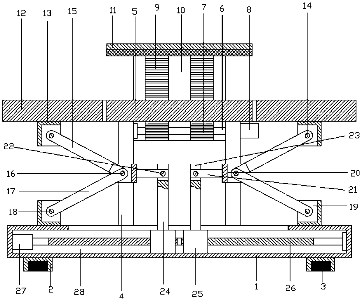 Bending device for processing electric appliance accessories