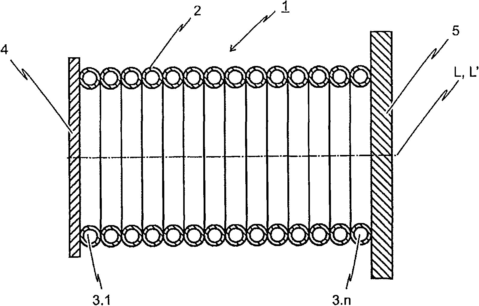 Energy-dissipating element and impact protection with an energy-dissipating element