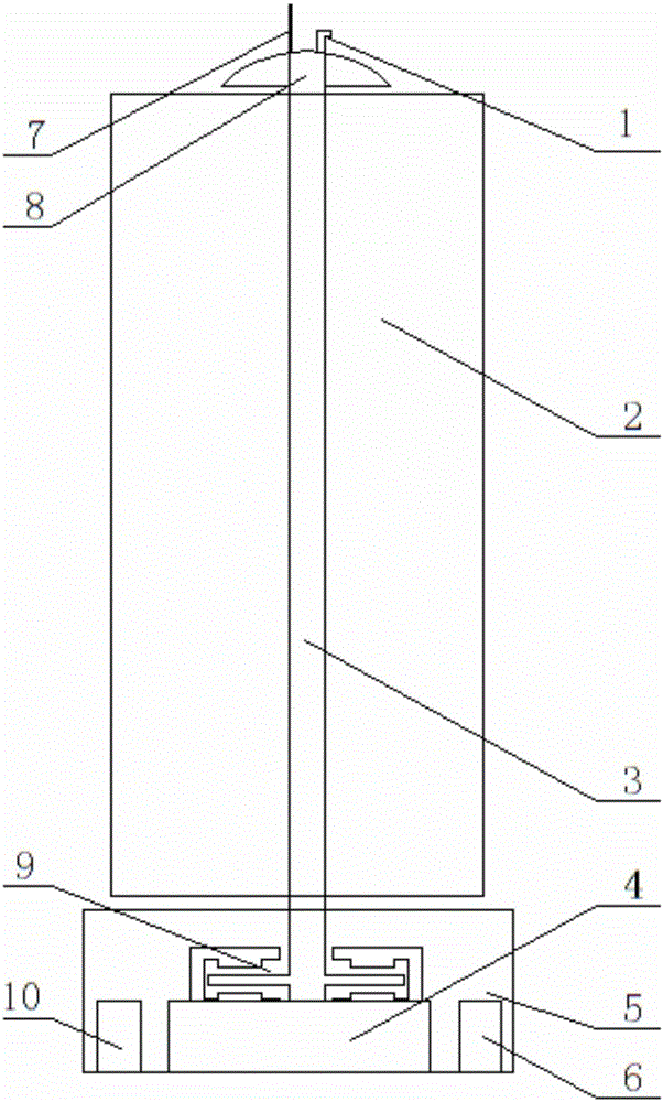 Vertical-axis wind generating set