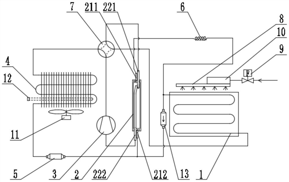 Refrigerating system of ice maker