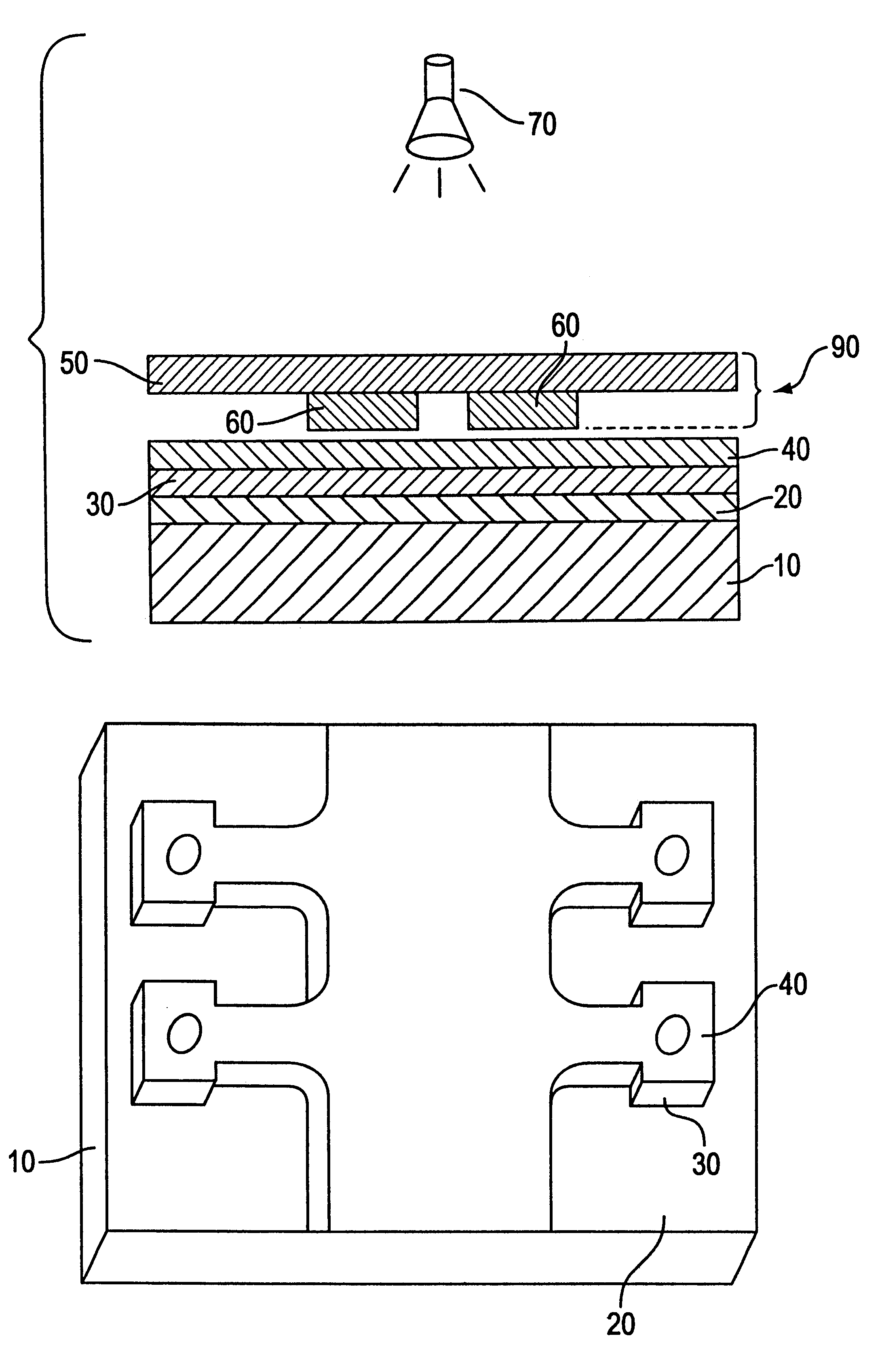 Integrated nozzle plate for an inkjet print head formed using a ...