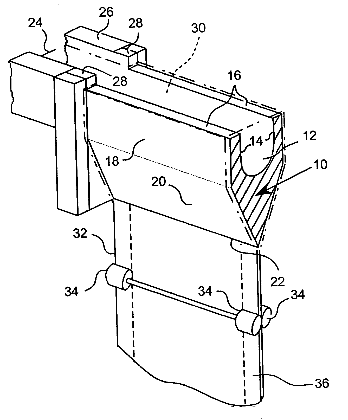 Method and apparatus for drawing a low liquidus viscosity glass