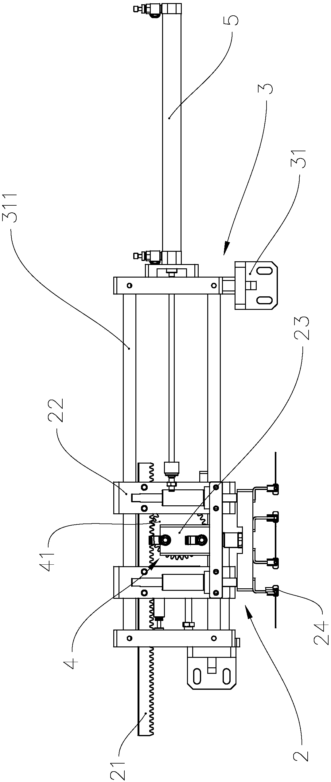 Cell short circuit testing device and testing method thereof as well as cylindrical cell piece production winder