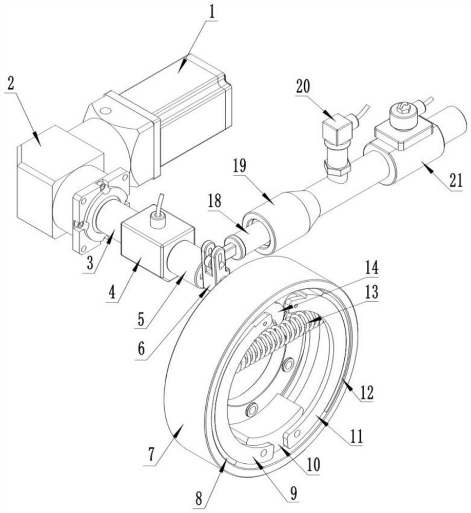 Braking system with double independent braking units and braking method