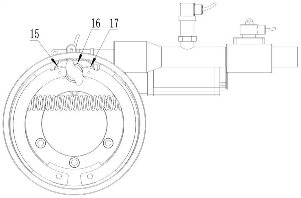 Braking system with double independent braking units and braking method