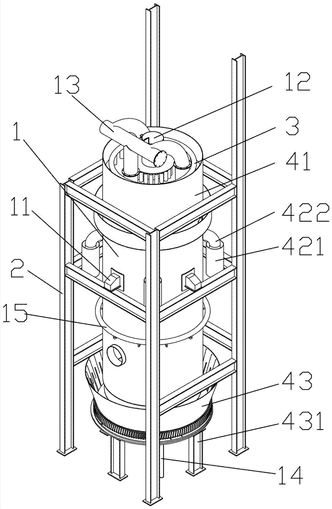 Water-cooling water sealing type biomass gasifier and gasifying method