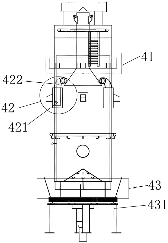 Water-cooling water sealing type biomass gasifier and gasifying method