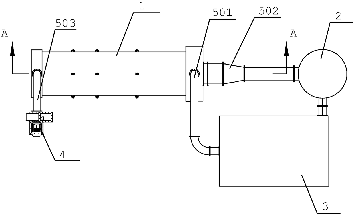 Self-heat supply two-section chemical activation furnace