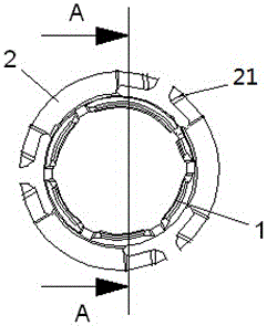 Selection arm neck bush of gear-shifting control assembly and installation structure thereof