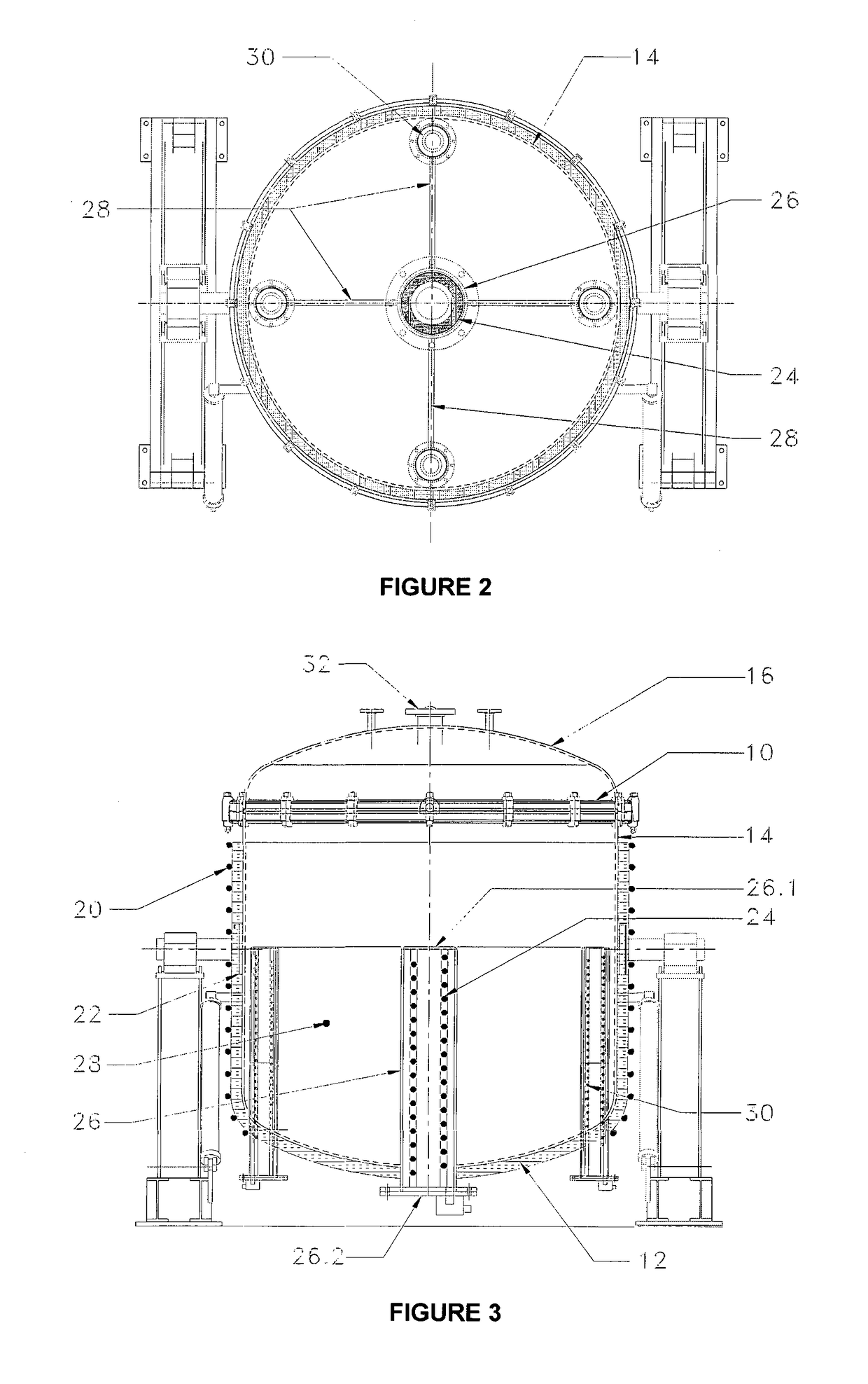 Reactor vessel, system and method for removing and recovering volatilizing contaminants from contaminated materials