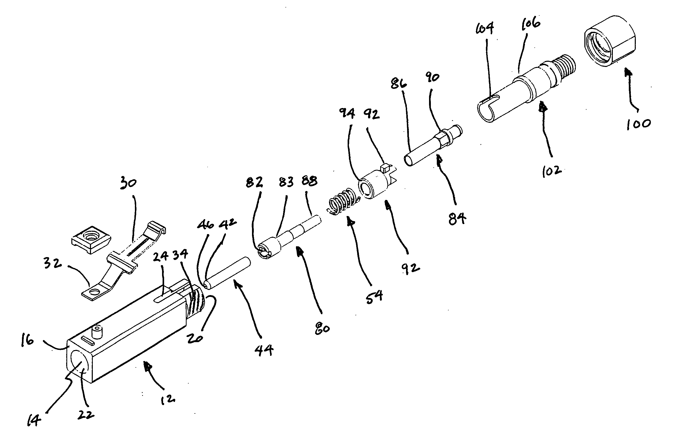 Indexed optical fiber connector
