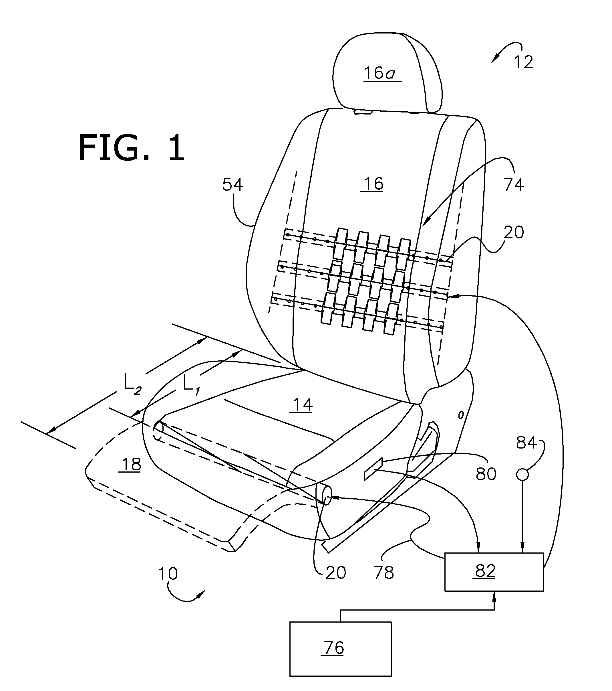 Using resting load to augment active material actuator demand in power seats