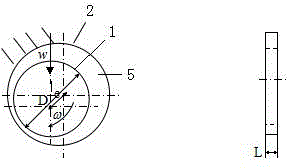 Concentric centripetal sliding bearing formed by using interface slippage