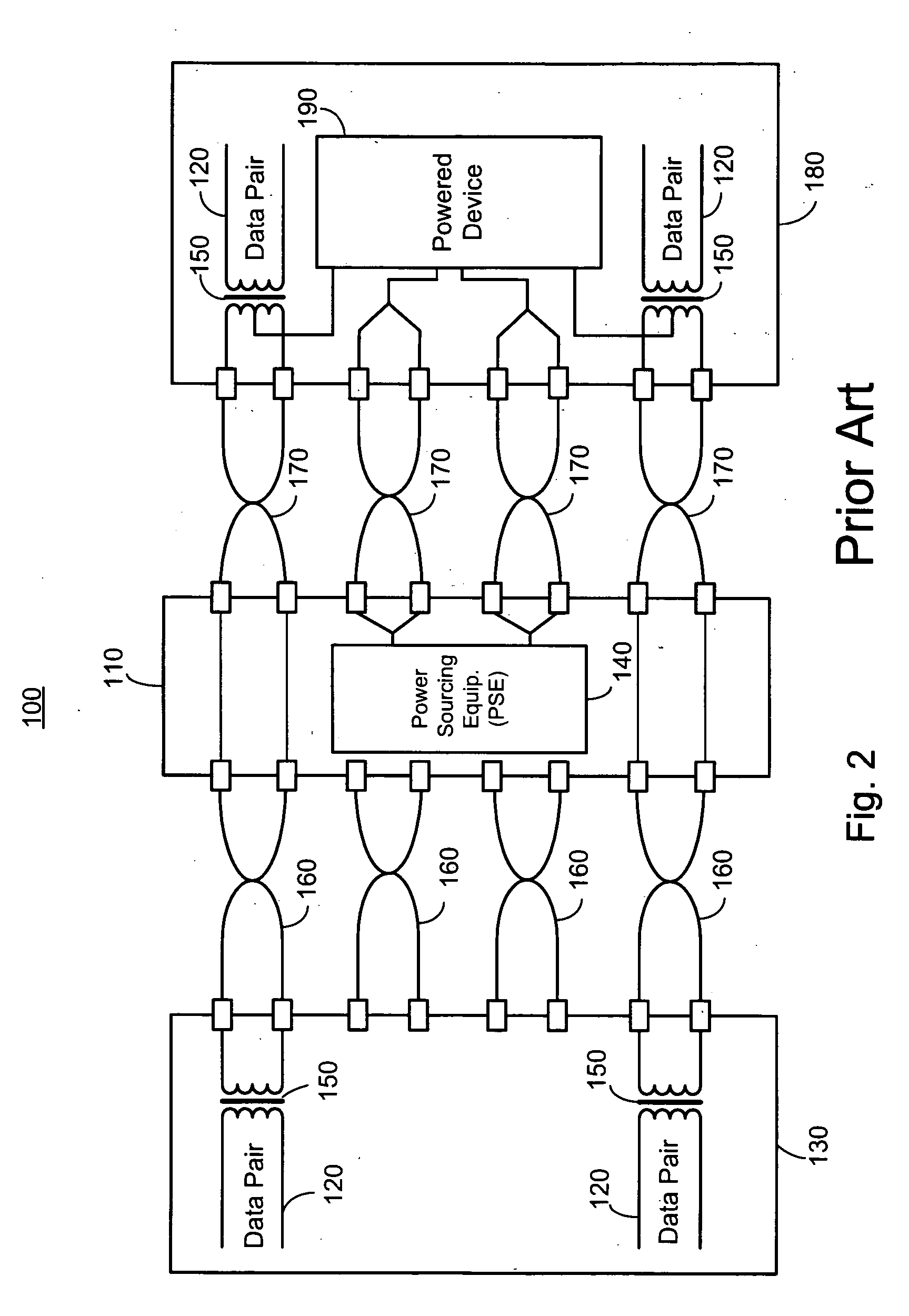 System for providing power over Ethernet through a patch panel