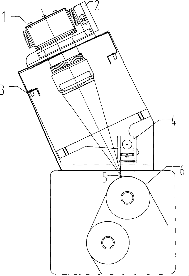 Laser printing quality checking system and method based on CCD image-forming