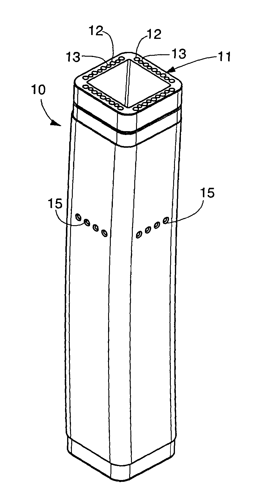 Crystallizer for continuous casting