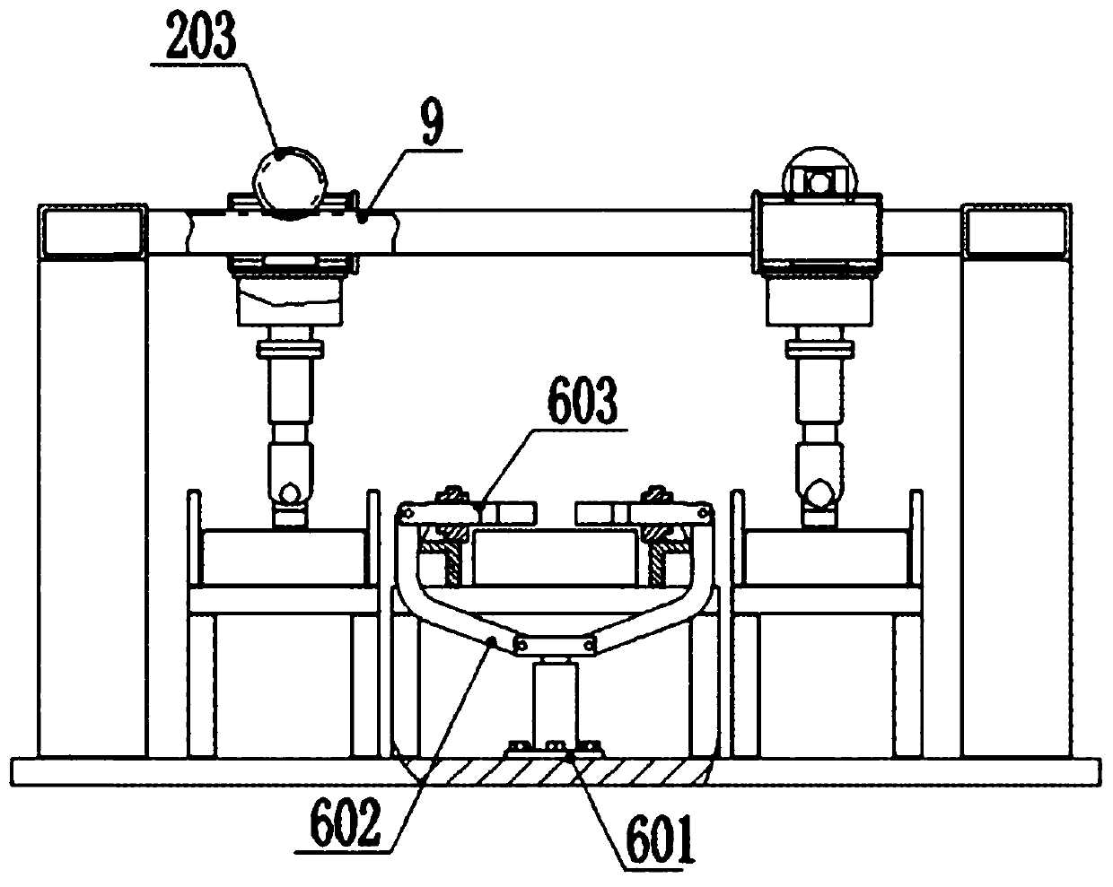 An electronic watch automatic assembly mechanism