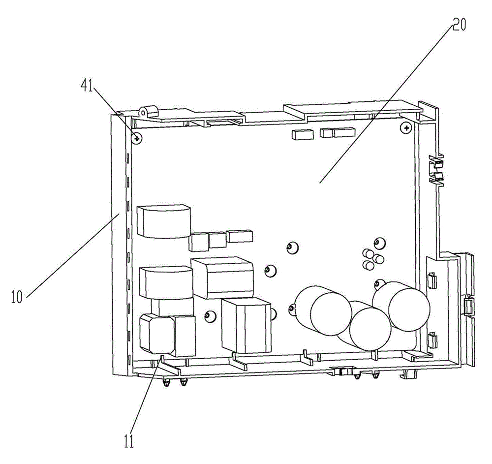 Electric appliance box and air conditioner provided with same