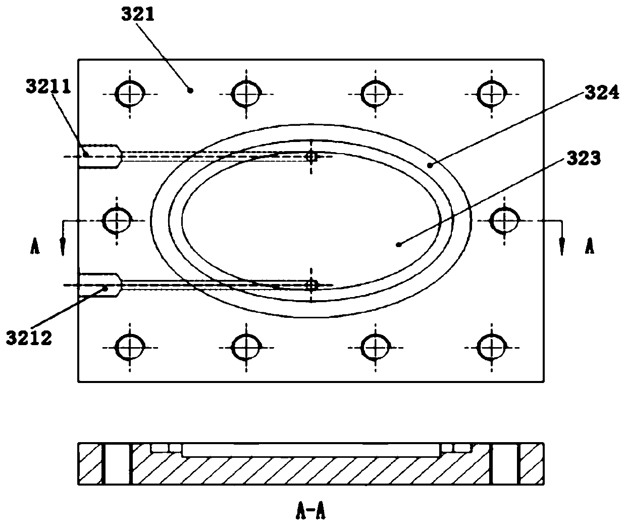 Bulging liner plate and gap control method and system