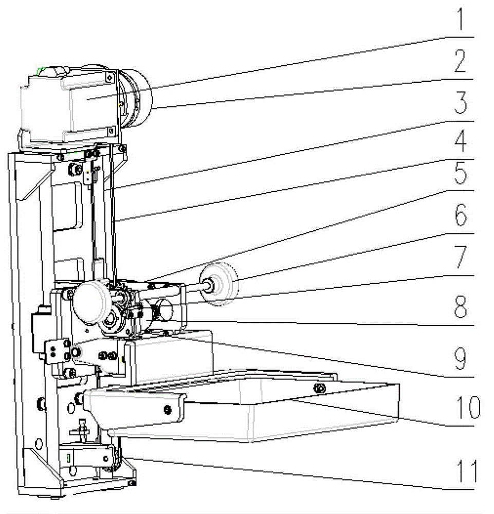 Compression device of digital flat mammography