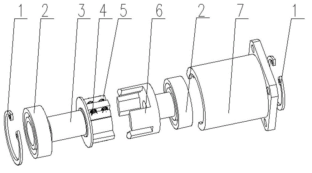 Compression device of digital flat mammography