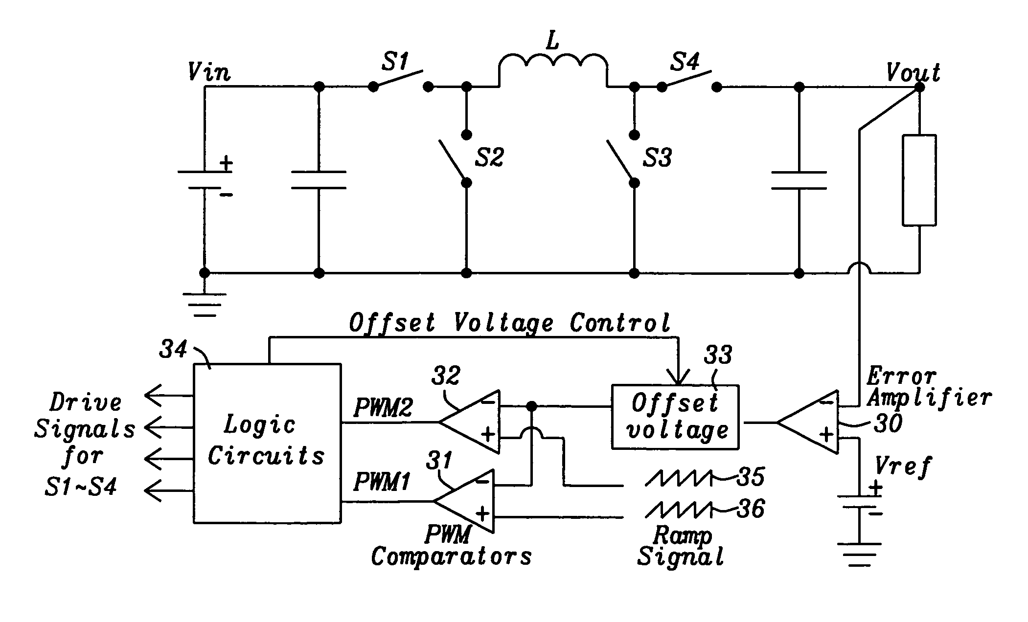 Buck-boost converter with improved efficiency operation