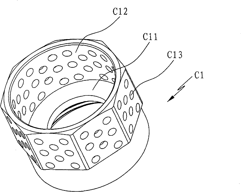 Temperature-controlled mixing valve structure