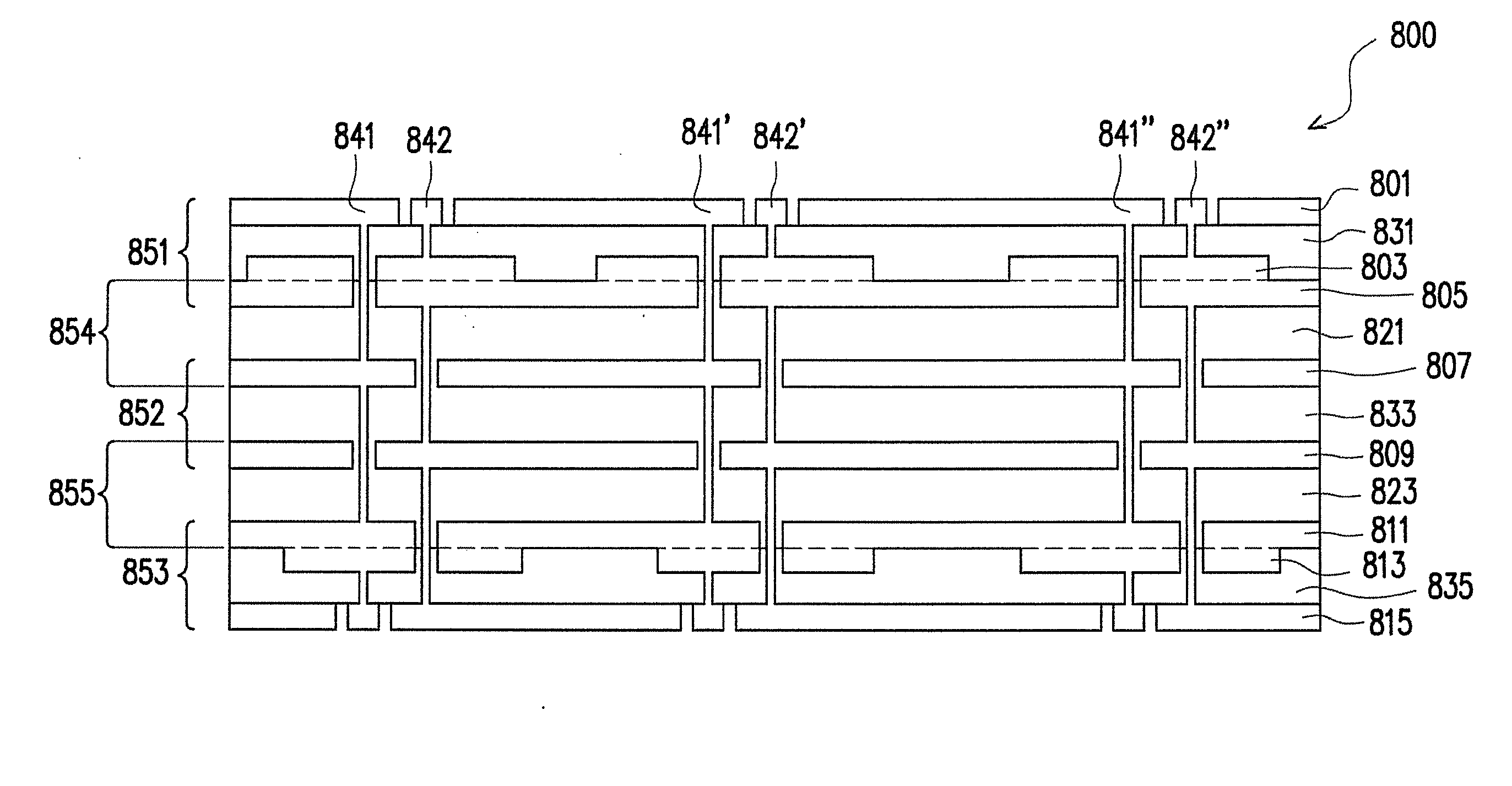 Stepwise capacitor structure, fabrication method thereof and substrate employing the same