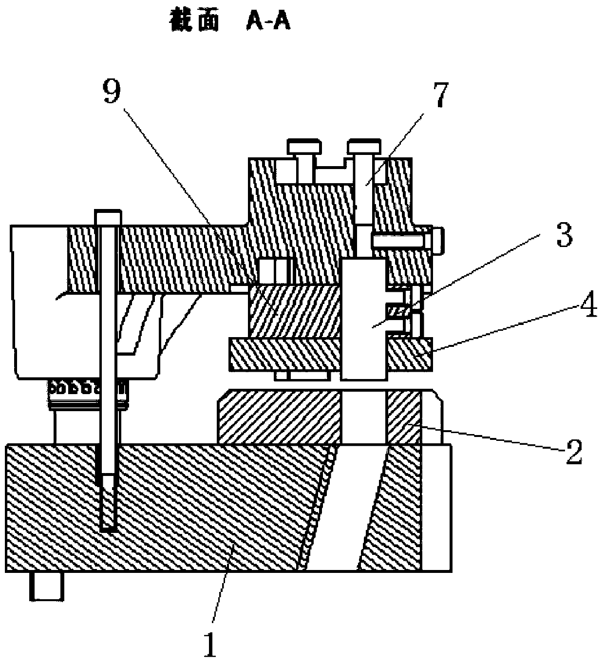 Permanent magnet synchronous variable frequency motor rotor punching tool