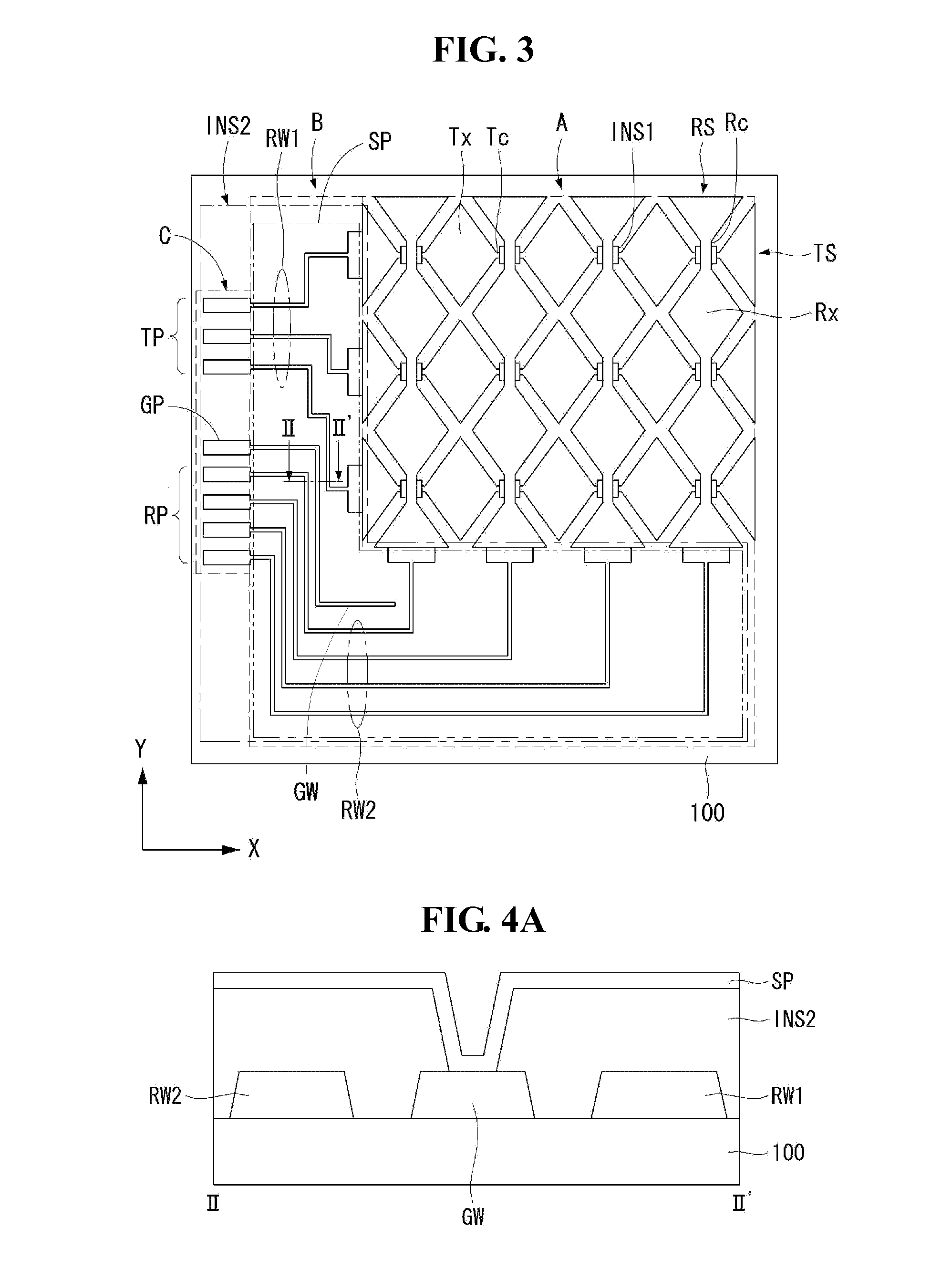 Touch screen panel for display device