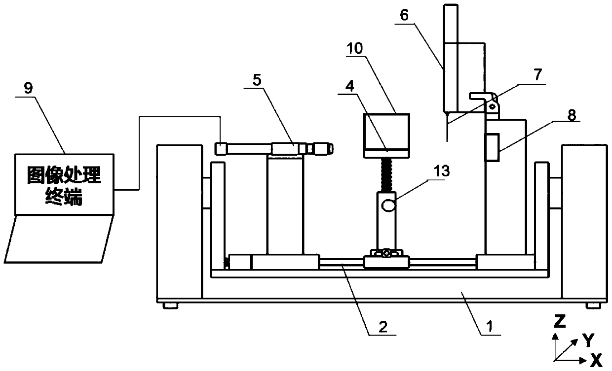 Device for measuring friction of liquid drop on solid surface