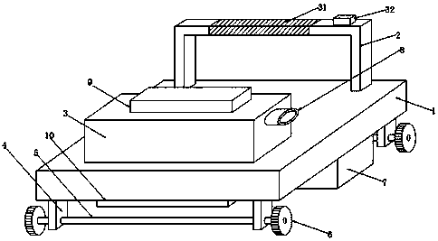 Sand homogenizing device used before tile paving for building construction