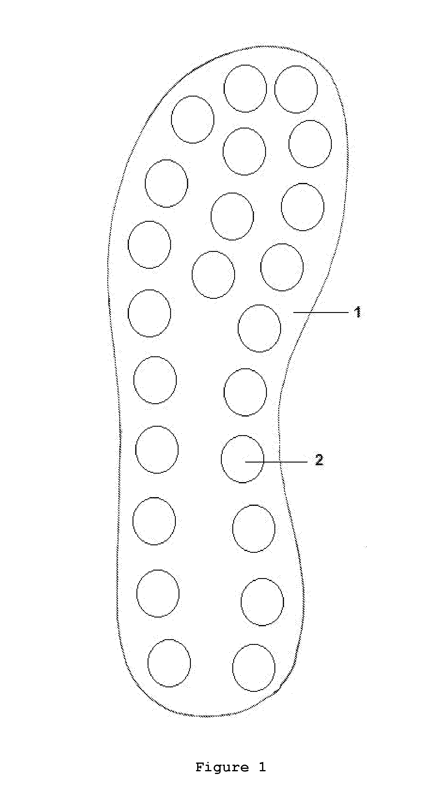 Process for production of a fastening system of interchangeable straps in sandals