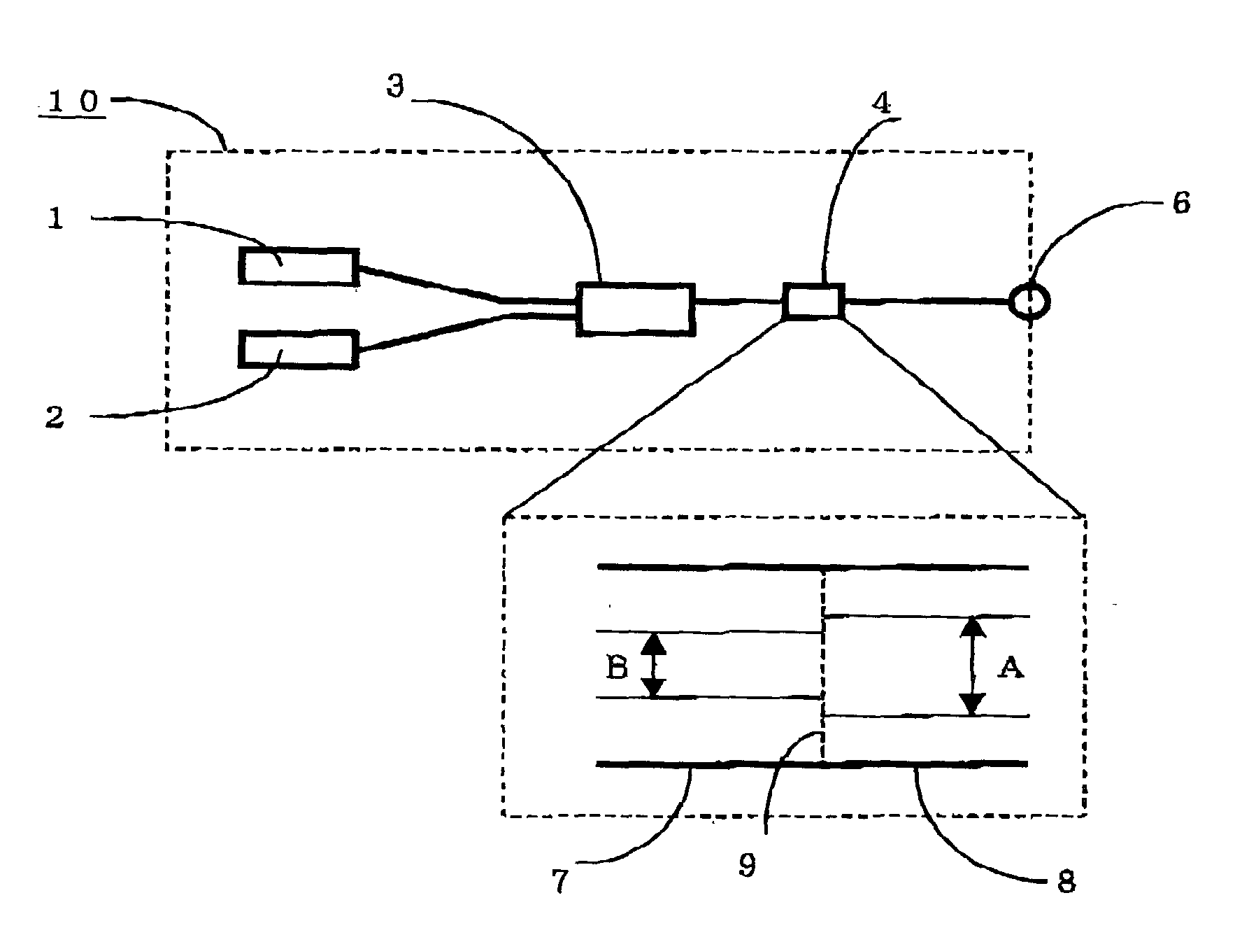 Mode sensitive filter and optical transmitter/receiver