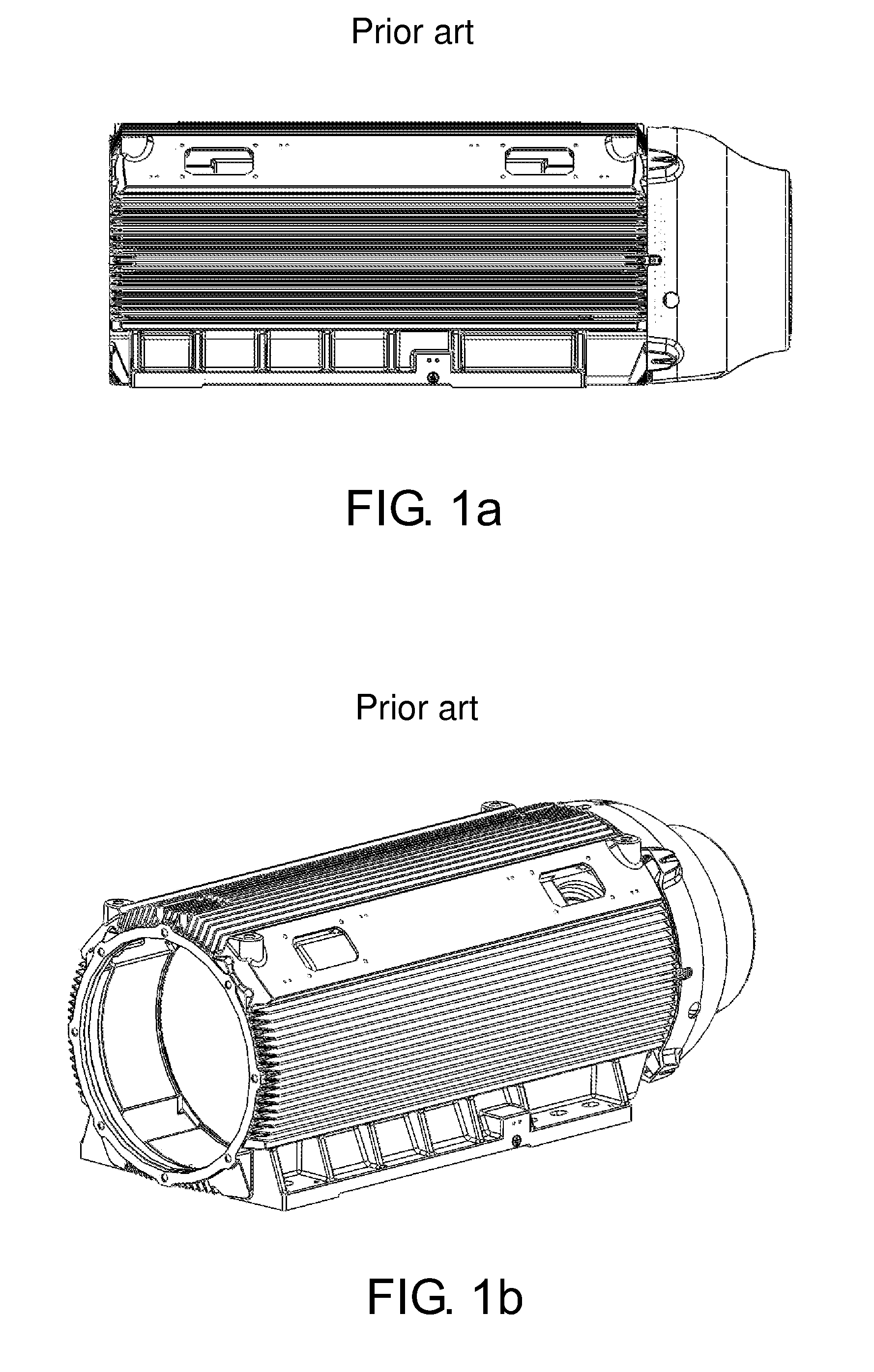 Heat exchange system for casings of rotary electric machines