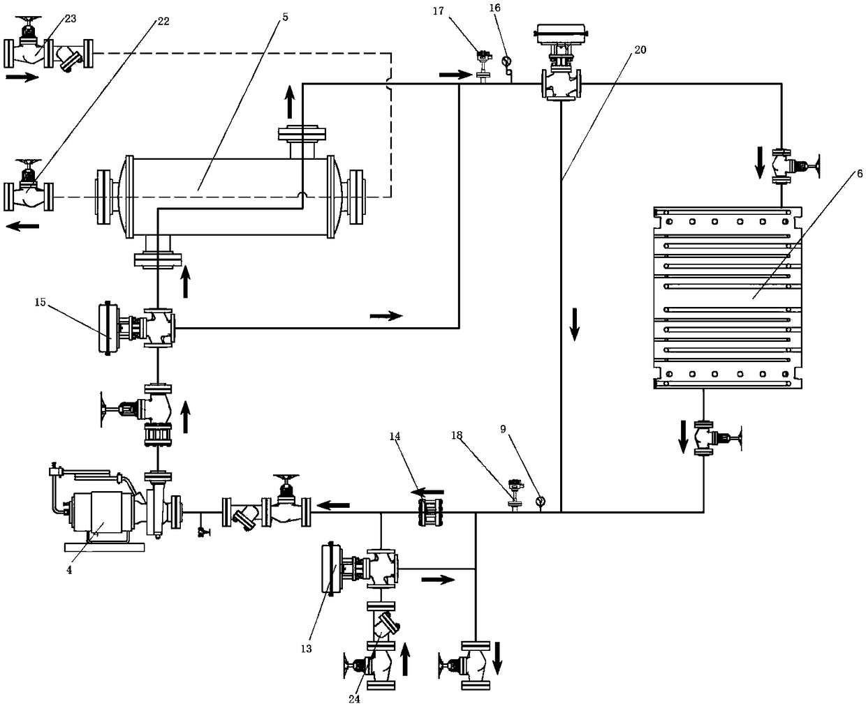 Heat conduction oil heat-exchange system